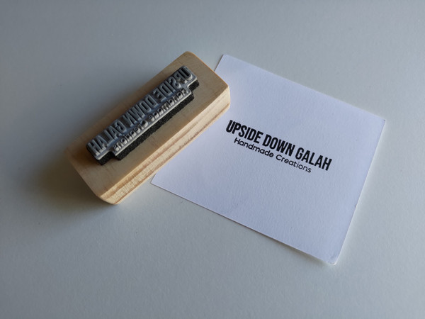 Logo Rubber Stamp (Wood) - Personalisable