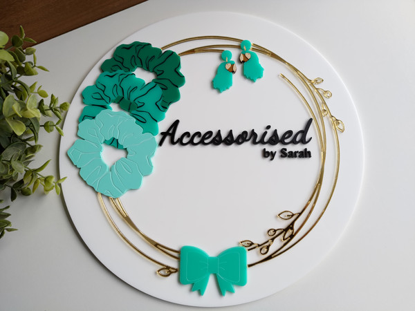 3D Business Logo Disc Sign - (Acrylic) -  Personalisable