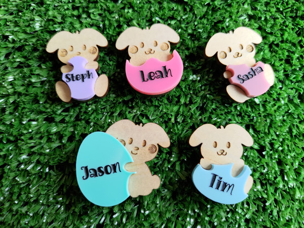 Easter Family Tree (Wood & Acrylic) - Personalisable