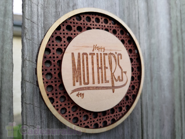Rattan Mother's Day Sign (Wood) - Multi-layered