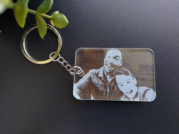 Photo Keyring - Double-Layered (Wood & Acrylic) - Personalisable