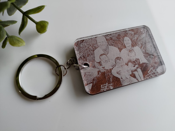 Photo Keyring - Double-Layered (Wood & Acrylic) - Personalisable