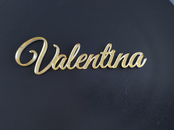 Cake Fropper (Acrylic) - Name with Cross