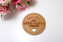Wedding Favour (Wood) -  Heart Save the Date Magnet - Personalisable