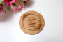 Wedding Favour (Wood) -  Flowers Save the Date Magnet - Personalisable