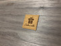 Square Engraved Labels (Washable Paper Fabric/Vegan Faux Leather)