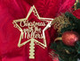 Christmas Star Tree Topper (Acrylic) - Groovy Christmas - Personalisable