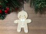 Smiling Gingerbread Christmas Ornament (Wood) - Personalisable