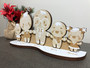 Gingerbread Family Christmas Stand (Wood) - Personalisable