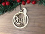 Christmas Pet Ornament (Wood) - Festive Birdie - Personalisable