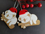 Christmas Ornament (Wood) - Festive Koala - Personalisable