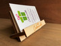 Business Card Holder - X-Shaped - (Wood) -  Personalisable