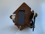 Bedside Docking Station / Phone & Accessories Night Stand (Wood) - Diamond Shaped