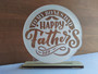 Desk Decoration Plaque (Acrylic) - To My Bonus Dad - Solid Design