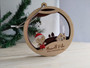 Multilayered Christmas Ornament (Wood & Acrylic) - Baby's First Christmas Village- Personalisable
