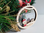 Multilayered Christmas Ornament (Wood & Acrylic) - Baby's First Christmas Village- Personalisable