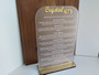Product Display Stand (Frosted Acrylic) -  Personalisable