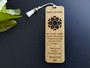 Teacher Bookmark (Wood) - Blooming Flower - Personalisable