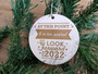 Christmas Ornament (Wood) - Funny Covid 2022