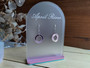 Earring Display Stand with Business Name (Acrylic) -  Personalisable