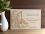 Memorial Engraved Photo Plaque (Plywood) - Personalisable
