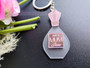 Keyring (Acrylic) - No. 1 Mum Perfume Bottle (Personalisable)