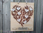 Heart-Shaped Family Tree Board (Wood ) (Personalisable)