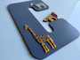 Baby's Initial Name Sign - Safari Animal Themed (Wood & Acrylic) - Personalisable