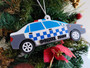 Multilayered Christmas Ornament (Acrylic) - Police Car - Personalisable