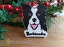 Multilayered Christmas Pet Ornament (Acrylic) - Border Collie - Personalisable