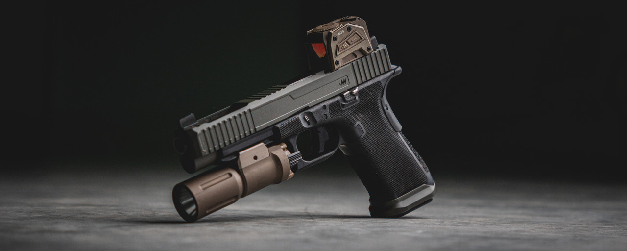 Glock 34 Gen 4 Yeti slide milling with Steiner MPS