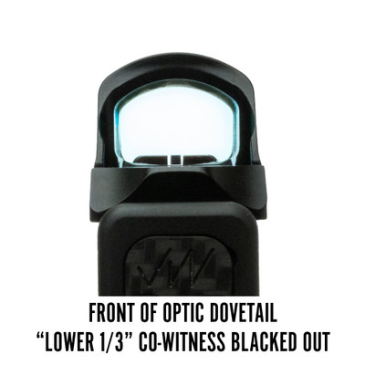 Holosun 507C Front of Optic Dovetail Lower 1/3 Co-Witness Blacked Out