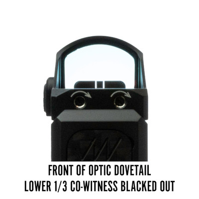 Vortex Viper Front of Optic Dovetail Lower 1/3 Co-Witness Blacked Out 