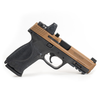 Smith and Wesson M&P 40 w/RMR RM07 Type 2 - Troy Coyote Tan Cerakote