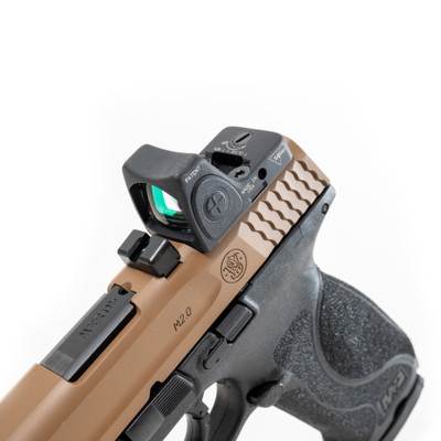 Smith and Wesson M&P 40 w/RMR RM07 Type 2 - Troy Coyote Tan Cerakote