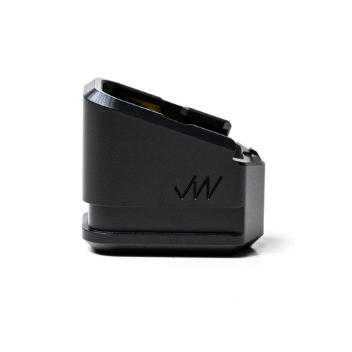 Brass with Black Cerakote | G17/34/45/19X Magazine Extension +5 for OEM Polymer Glock Magazines