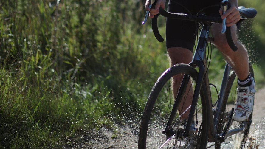 Pete and Sam cycle from Poole to Prague on the new Point R road bike