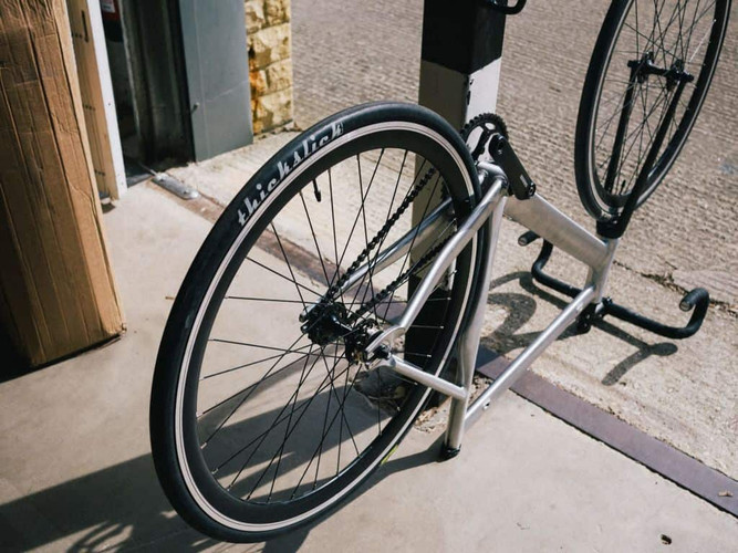 Single speed shop back wheel