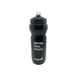 Mango Bikes Never Ride Stock Water Bottle - Single (Black)