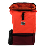 Norfee Industries HAZ Roll Top Backpack  (Orange/Burgundy)