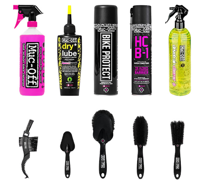 Le kit de nettoyage Muc-Off Bike Care Essentials Starter chez Cyclable