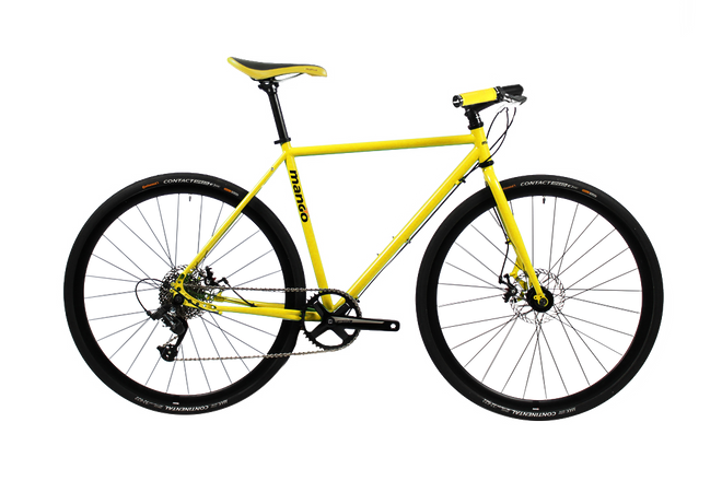 DO.GG Matte Yellow - 9 Speed Disc Brake Commuter Bike - Geared Urban Bike