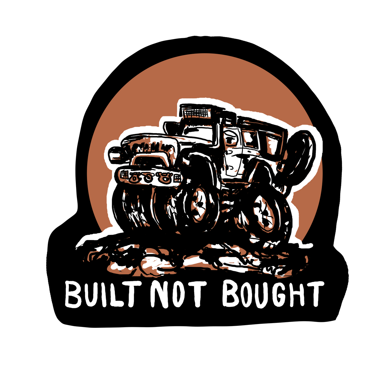 Built Not Bought Decal (Pair)