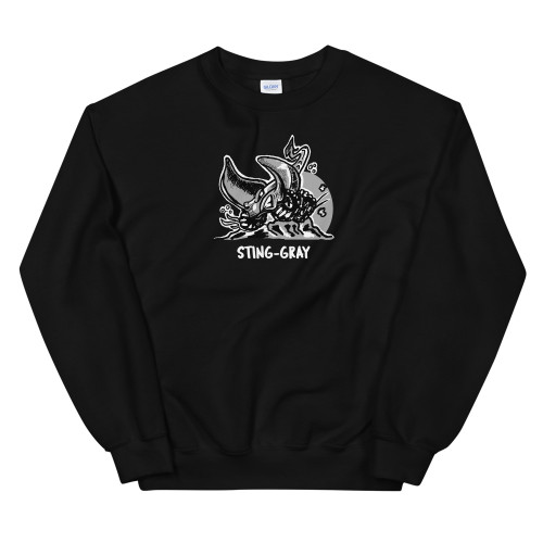 Black Sting-Gray Unisex Sweatshirt