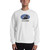 Man in Two Doors White Unisex Sweatshirt