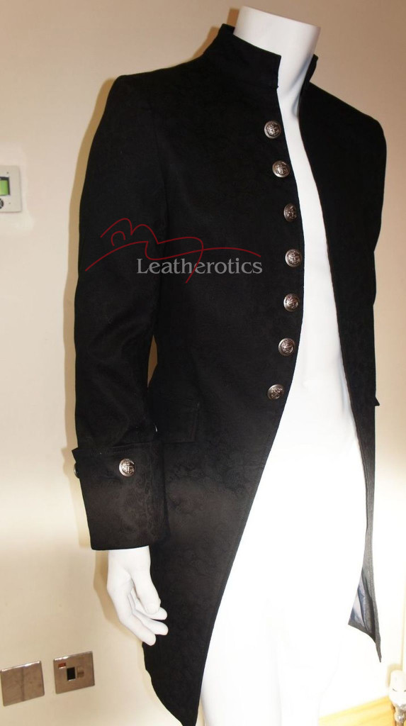 Steampunk gothic vintage mens coat pic 6