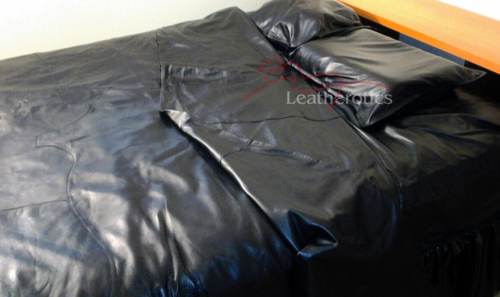 Full Grain Leather Double Bed Duvet Cover
