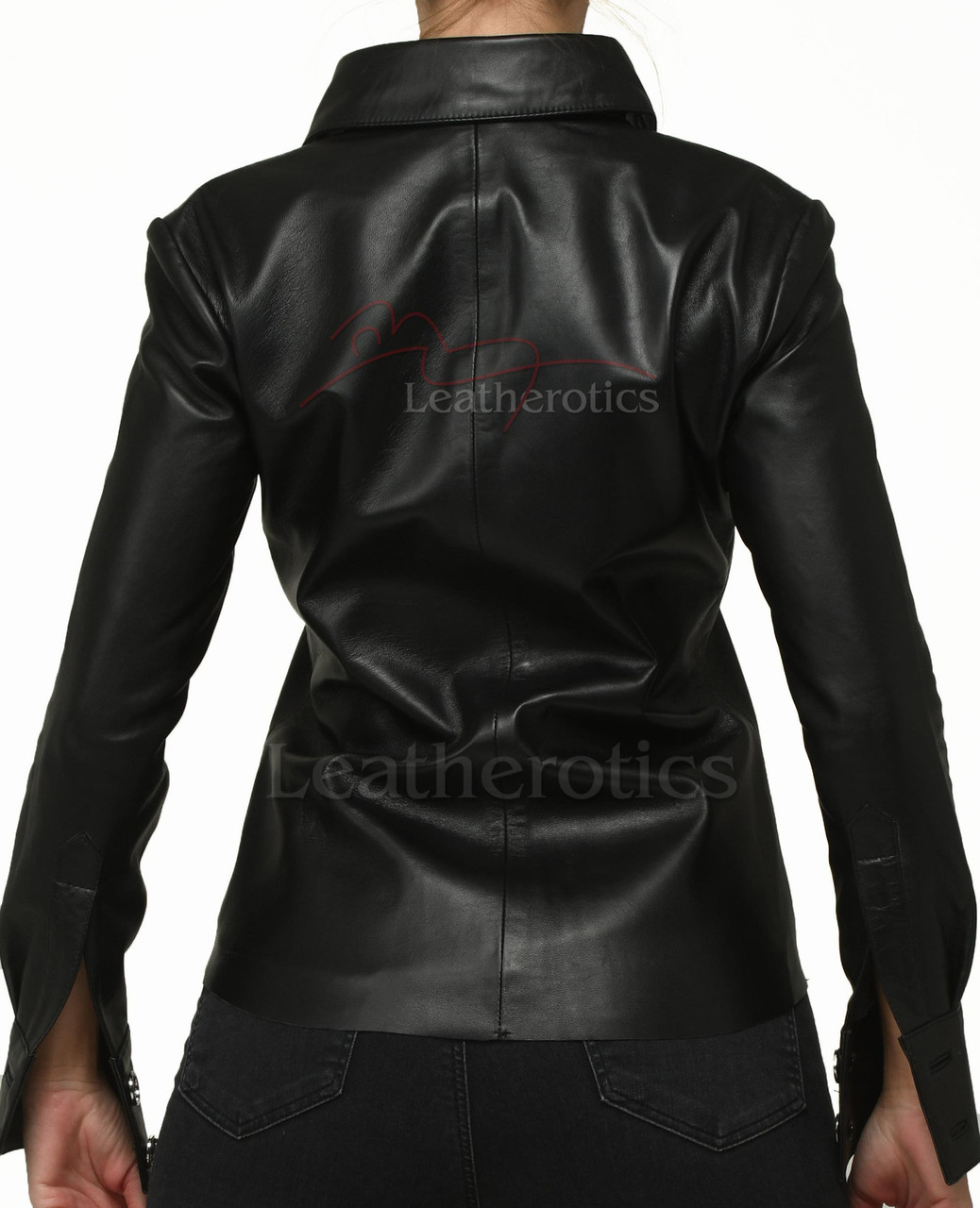 The Leather Leaf Sleeveless Shirt
