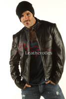 Men's Real Leather Detailed Jacket Goat Skin