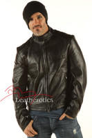Men's Real Leather Detailed Jacket Goat Skin image 2
